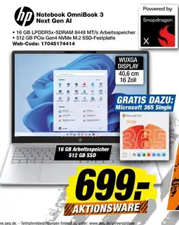 expert Techno Land Notebook OmniBook 3 Next Gen AI Angebot