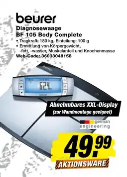 expert Techno Land beurer Diagnosewaage BF 105 Body Complete Angebot