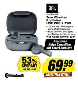expert Techno Land JBL True Wireless Kopfhörer LIVE PRO 2 TWS Angebot