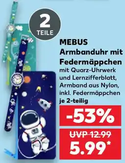 Kaufland MEBUS Armbanduhr mit Federmäppchen Angebot