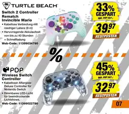 expert Techno Land TURTLE BEACH Switch 2 Controller Rematch Invincible Mario Angebot