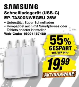expert Techno Land SAMSUNG Schnellladegerät (USB-C) Angebot