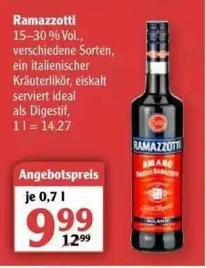 Globus Ramazzotti Angebot