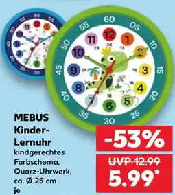 Kaufland MEBUS Kinder Lernuhr Angebot