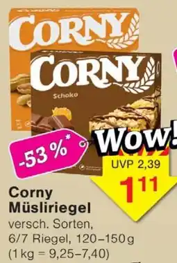 Wiglo Wunderland Corny Müsliriegel Angebot