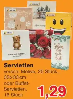 Wiglo Wunderland HEKU Servietten Angebot