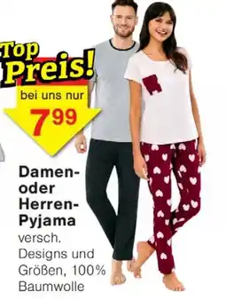 Wiglo Wunderland Damen- oder Herren-Pyjama Angebot