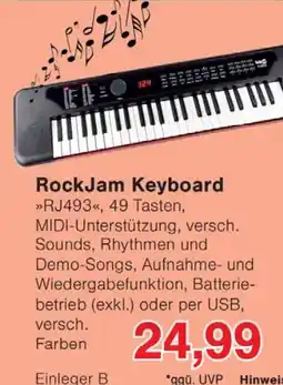 Wiglo Wunderland RockJam Keyboard Angebot