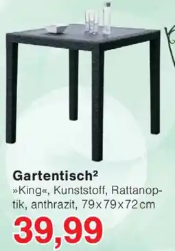 Wiglo Wunderland »King«, Kunststoff, Rattanoptik, anthrazit Angebot