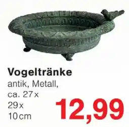 Wiglo Wunderland Vogeltränke antik, Metall Angebot