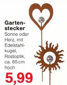Wiglo Wunderland Gartenstecker Sonne oder Herz Angebot