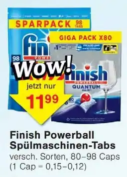 Wiglo Wunderland Finish Powerball Spülmachine-Tabs Angebot