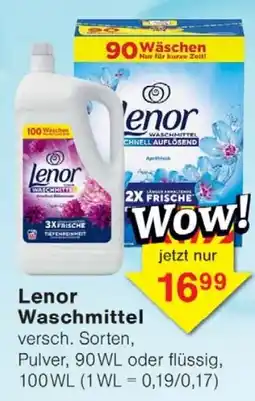Wiglo Wunderland Lenor Waschmittel Angebot