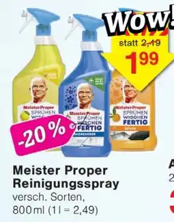 Wiglo Wunderland Meister Proper Reinigungsspray Angebot