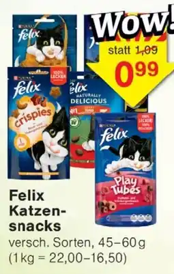 Wiglo Wunderland Felix Katzen-snacks Angebot