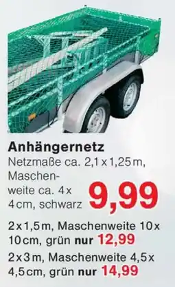 Wiglo Wunderland Anhängernetz Angebot