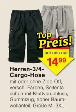 Wiglo Wunderland Herren-3/4-Cargo-Hose Angebot
