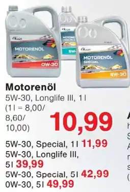 Wiglo Wunderland Motorenöl 5W-30, Longlife III Angebot