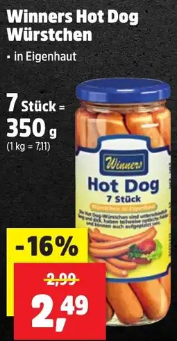 Thomas Philipps Winners Hot Dog Würstchen Angebot