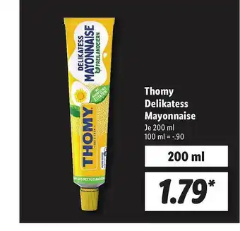 Lidl Thomy Delikatess Mayonnaise Angebot