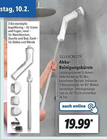 Lidl Silvercrest Akku-reinigungsbürste Angebot