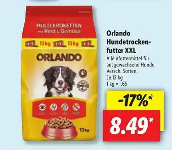 Lidl Orlando Hundetrocken-futter Xxl Angebot