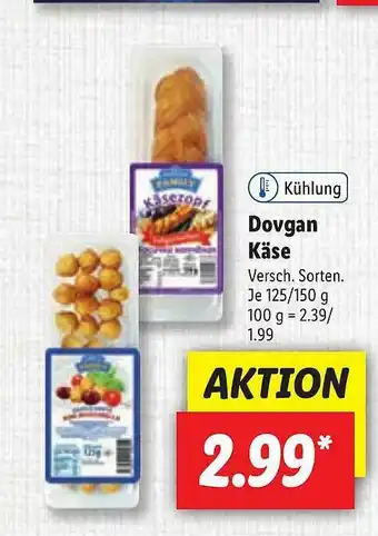 Lidl Dovgan Käse Angebot