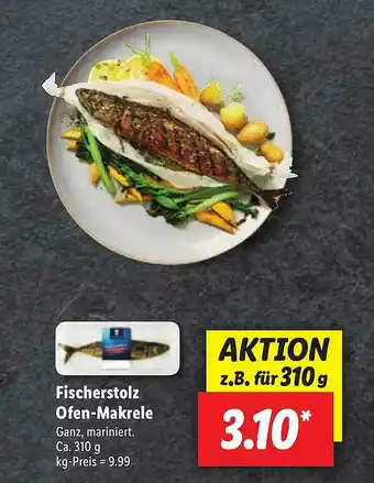 Lidl Fischerstolz Ofen-Makrele Angebot