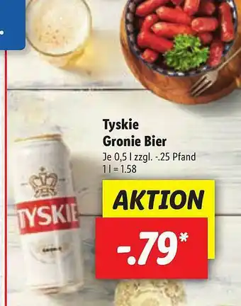 Lidl Tyskie Gronie Bier Angebot