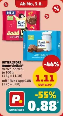 PENNY RITTER SPORT Bunte Vielfalt Angebot