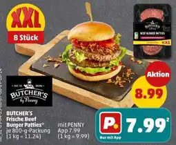 PENNY BUTCHER'S Frische Beef Burger Patties Angebot