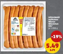 PENNY MÜHLENHOF Delikatess Wiener Würstchen XXL Angebot