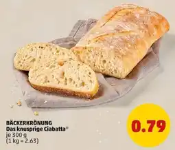 PENNY BÄCKERKRÖNUNG Das knusprige Ciabatta Angebot