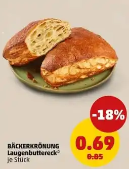 PENNY BÄCKERKRÖNUNG Laugenbutterteck Angebot