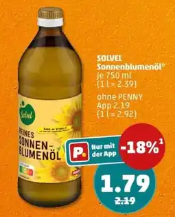PENNY SOLVEL Sonnenblumenöl Angebot