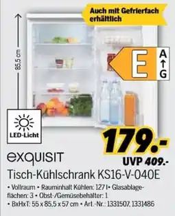MEDIMAX exquisit Tisch-Kühlschrank KS16-V-040E Angebot