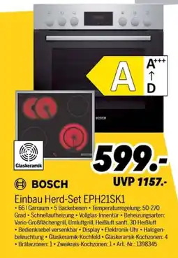 MEDIMAX BOSCH Einbau Herd-Set EPH21SK1 Angebot