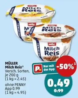 PENNY MÜLLER Milch Reis Angebot