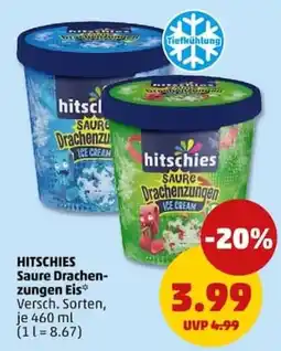 PENNY hitschies Saure Drachenzungen Eis Angebot