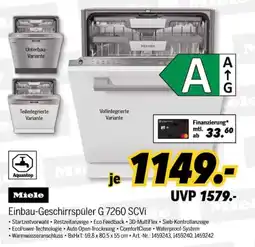 MEDIMAX Einbau-Geschirrspüler G 7260 SCVi Angebot