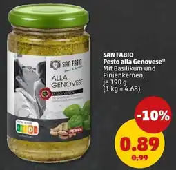 PENNY SAN FABIO Pesto alla Genovese Angebot