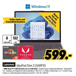 MEDIMAX Lenovo IdeaPad Slim 3 15ARP10 Angebot