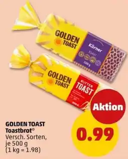 PENNY GOLDEN TOAST Toastbrot Angebot