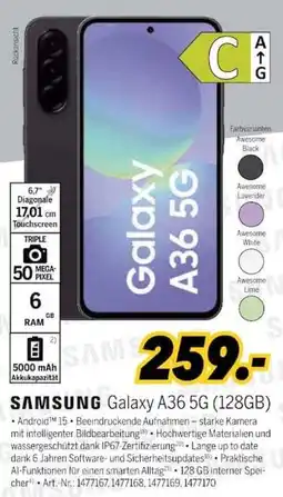 MEDIMAX SAMSUNG Galaxy A36 5G (128GB) Angebot
