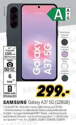 MEDIMAX SAMSUNG Galaxy A37 5G (128GB) Angebot
