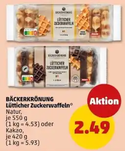 PENNY BÄCKERKRÖNUNG Lütticher Zuckerwaffeln Angebot