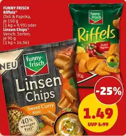 PENNY funny-frisch Linsen Chips Angebot
