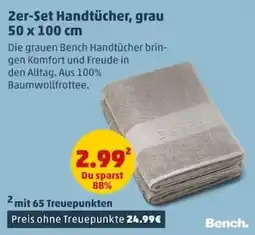 PENNY 2er-Set Handtücher, grau Angebot