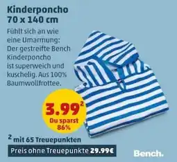 PENNY Kinderponcho Bench Angebot