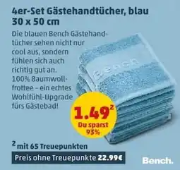 PENNY Gästehandtücher, blau Angebot